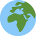 🌍 Wereldbol met Emoji-betekenis Europa-Afrika