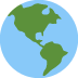 🌎 Wereldbol met de betekenis van Emoji-betekenis van Amerika