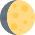 Groeiende Gibbous Emoji 🌔en afnemende Gibbous Emoji 🌖