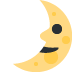 🌛 Eerste kwartier gezicht Emoji Betekenis