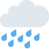 🌧 Wolk met regen Emoji Betekenis