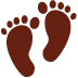 👣 Voetafdrukken Emoji Betekenis