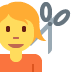 💇 emoji betekenis: persoon die wordt geknipt