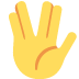 🖖 Vulcan Groet emoji betekenis