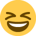 😆 Grijnzend loensend gezicht Emoji Betekenis
