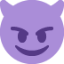 😈 Lachend gezicht met hoorns Emoji Betekenis