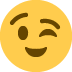 Knipogend gezicht 😉 emoji betekenis