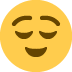😌 Opgelucht gezicht Emoji Betekenis