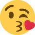 😘 Gezicht blaast een kus Emoji Betekenis
