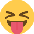😝 Loensend gezicht met tong Emoji Betekenis