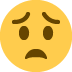 😟 Bezorgd gezicht Emoji Betekenis