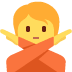 🙅‍♂️ Man gebaart geen emoji-betekenis