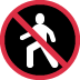 🚷 Geen voetgangers Emoji Betekenis