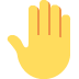 🤚 Opgeheven handrug Emoji Betekenis