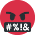 🤬 Gezicht met symbolen op de mond emoji betekenis