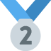 🥈 Medaille voor de 2e plaats Emoji Betekenis