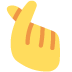 🫰 Hand met wijsvinger en duim gekruist Emoji Betekenis